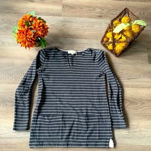 Striped V Neck Tunic🤍